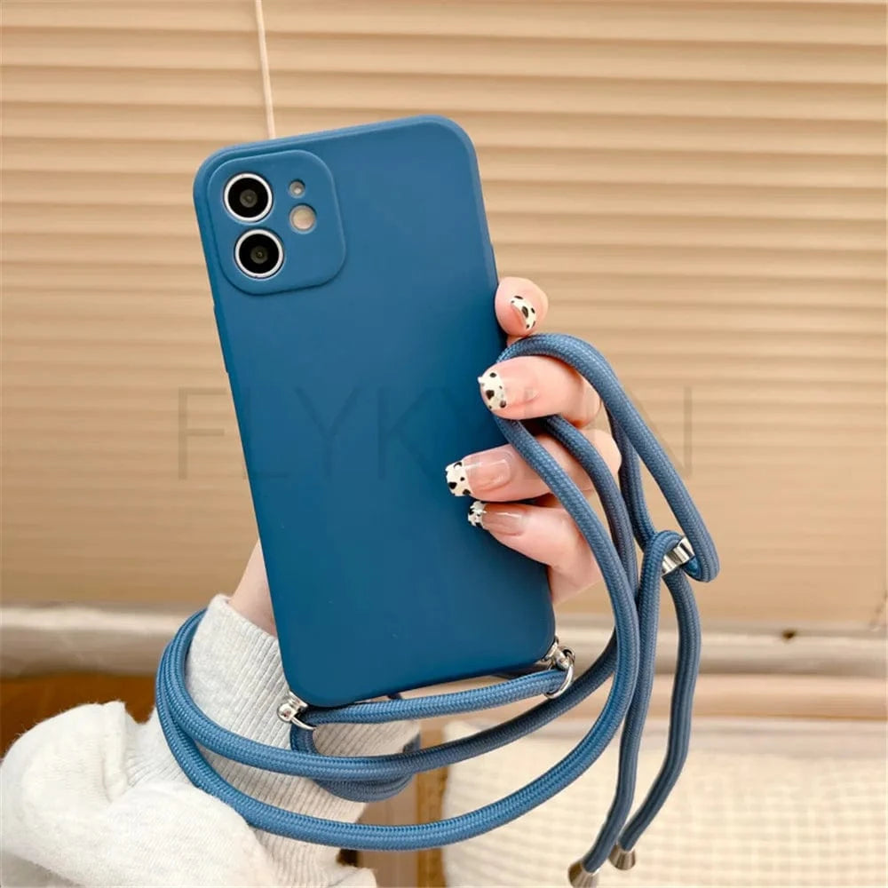 Coque bandoulière Huawei silicone souple
