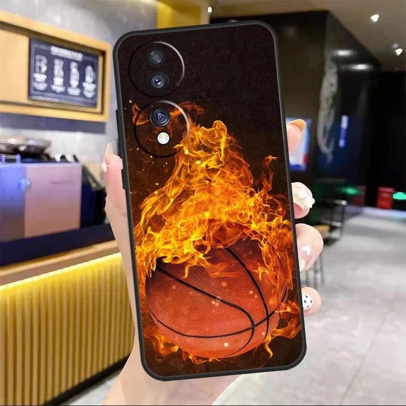 Coque Honor basket en flammes