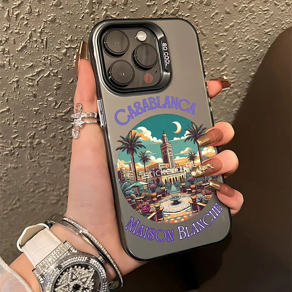 Coque iPhone antichoc mate Casablanca