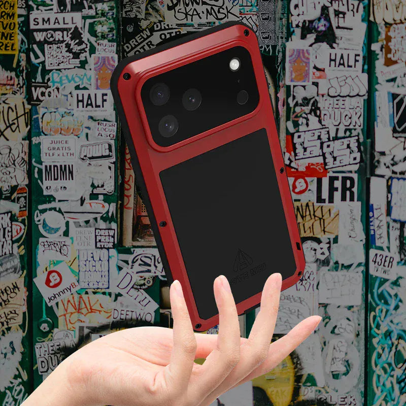 Coque iPhone antichoc métal Love Mei