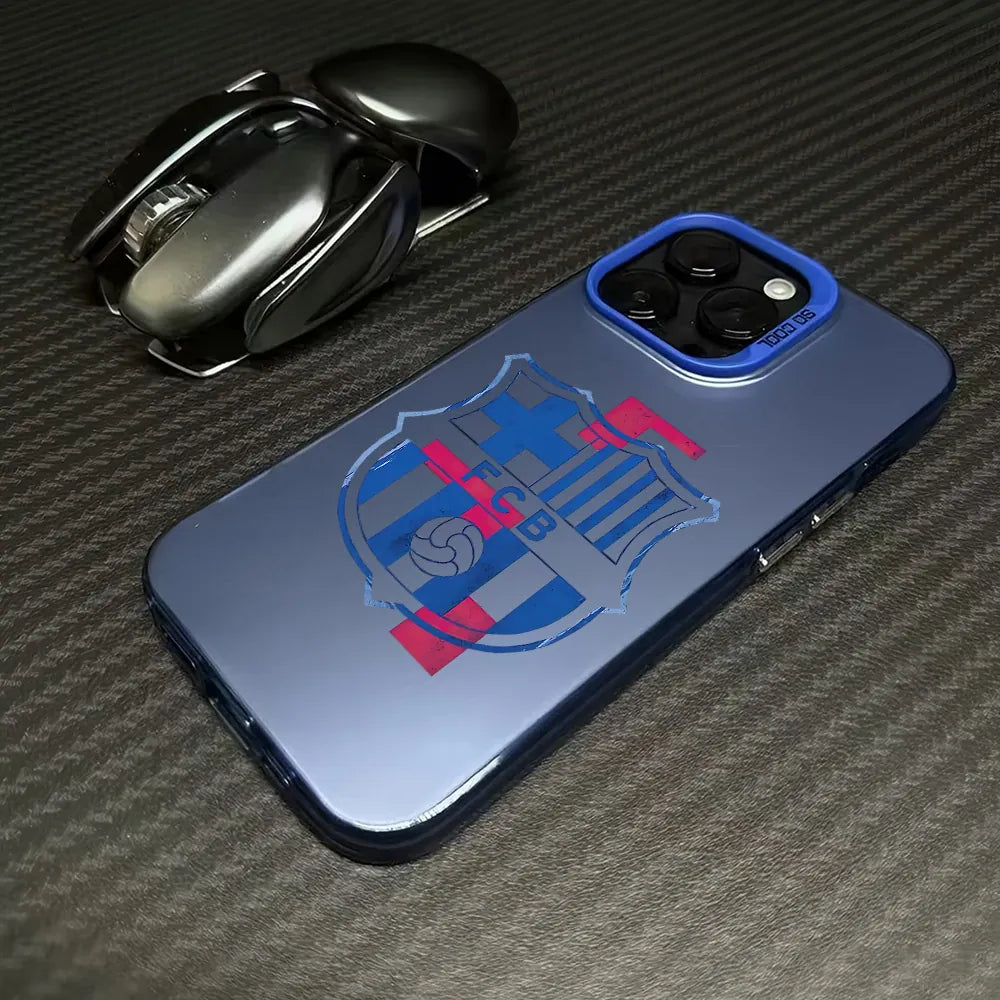Coque iPhone FC Barcelone antichoc mate
