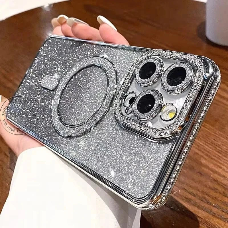 Coque iPhone MagSafe à paillettes