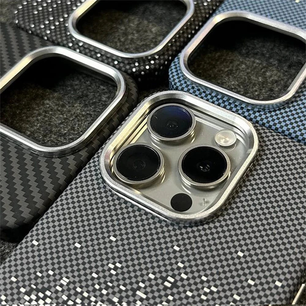 Coque iPhone MagSafe fibre de carbone
