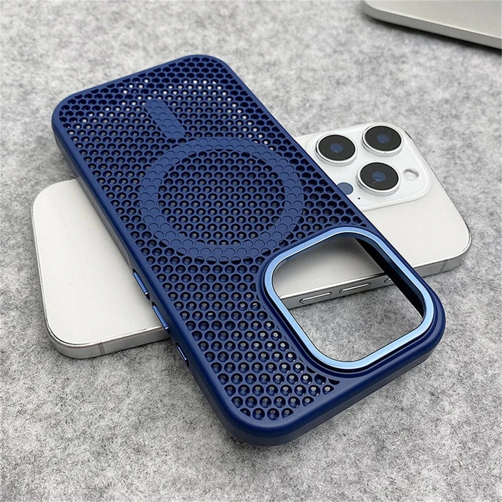 Coque iPhone MagSafe nid d'abeille antichoc