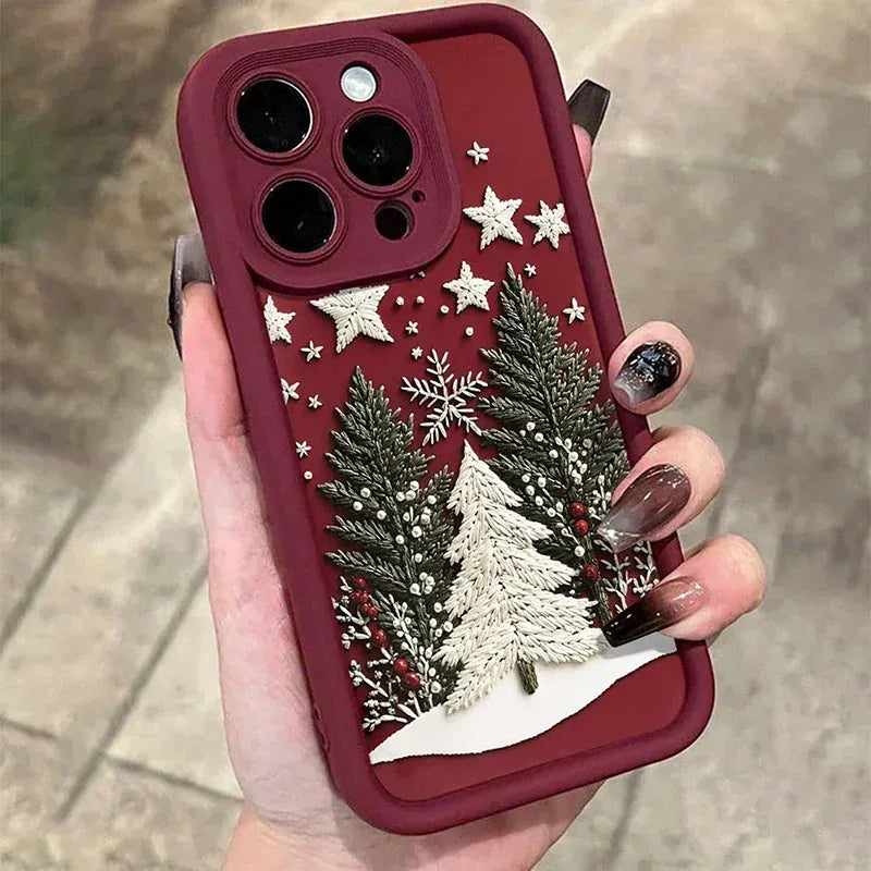 Coque iPhone sapins de Noël