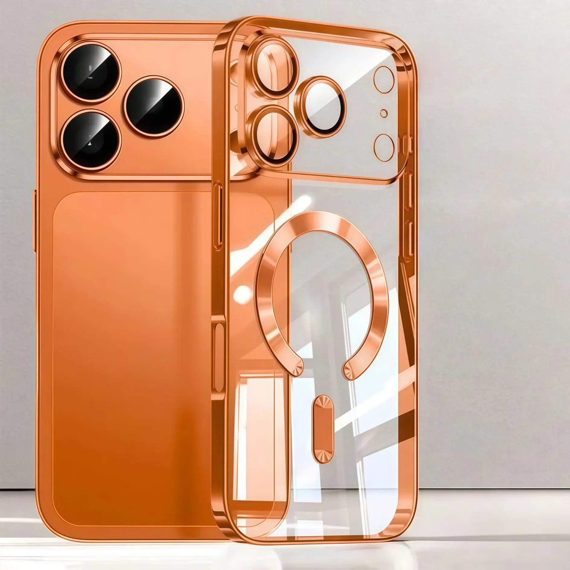 Coque MagSafe transparente protection caméra iPhone 17