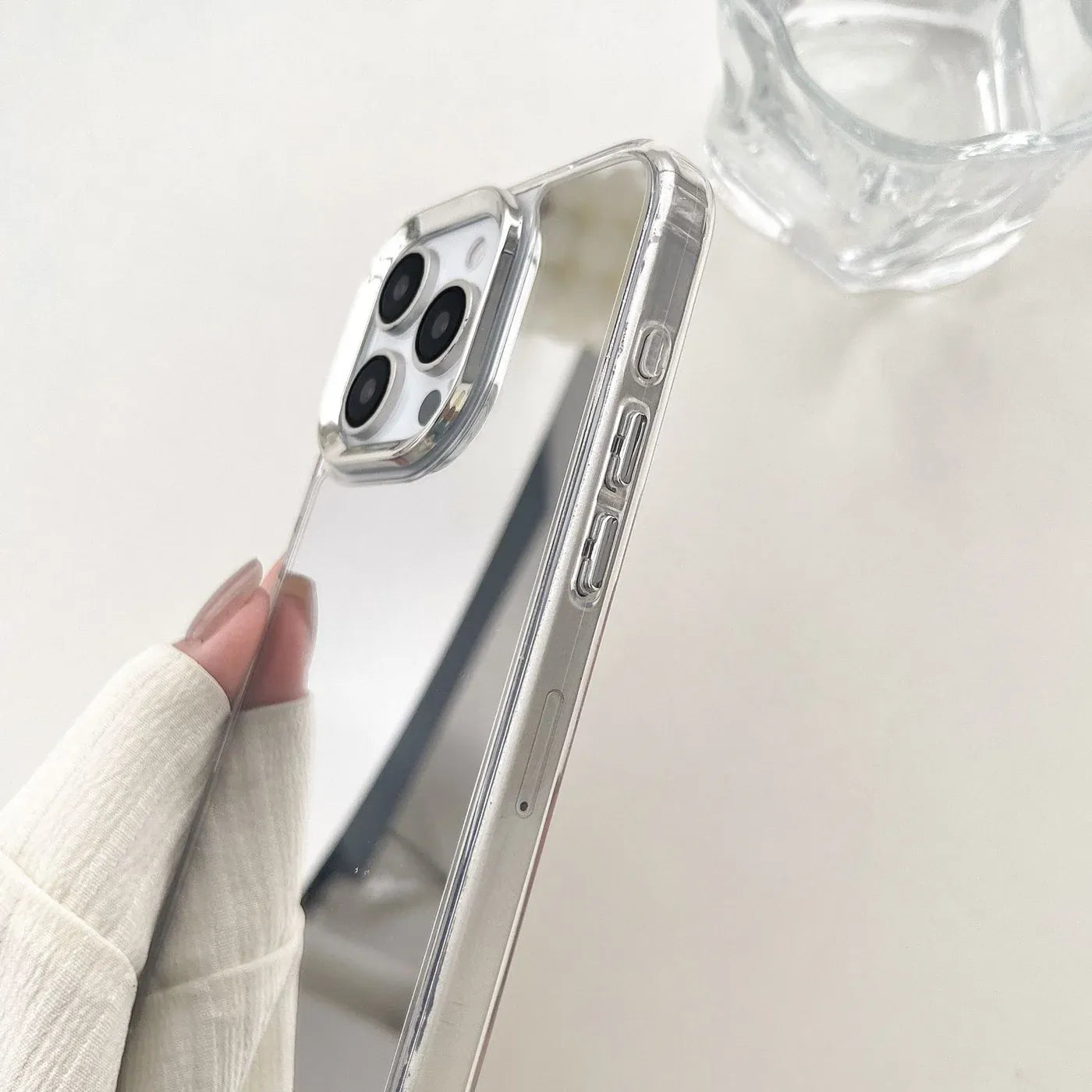Coque miroir iPhone antichoc