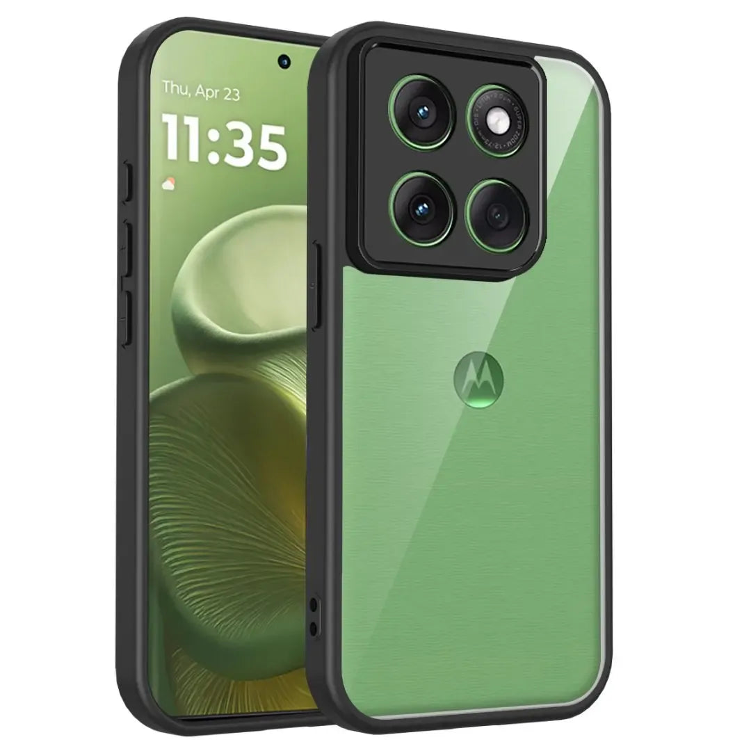 Coque Motorola transparente antichoc avec anneau