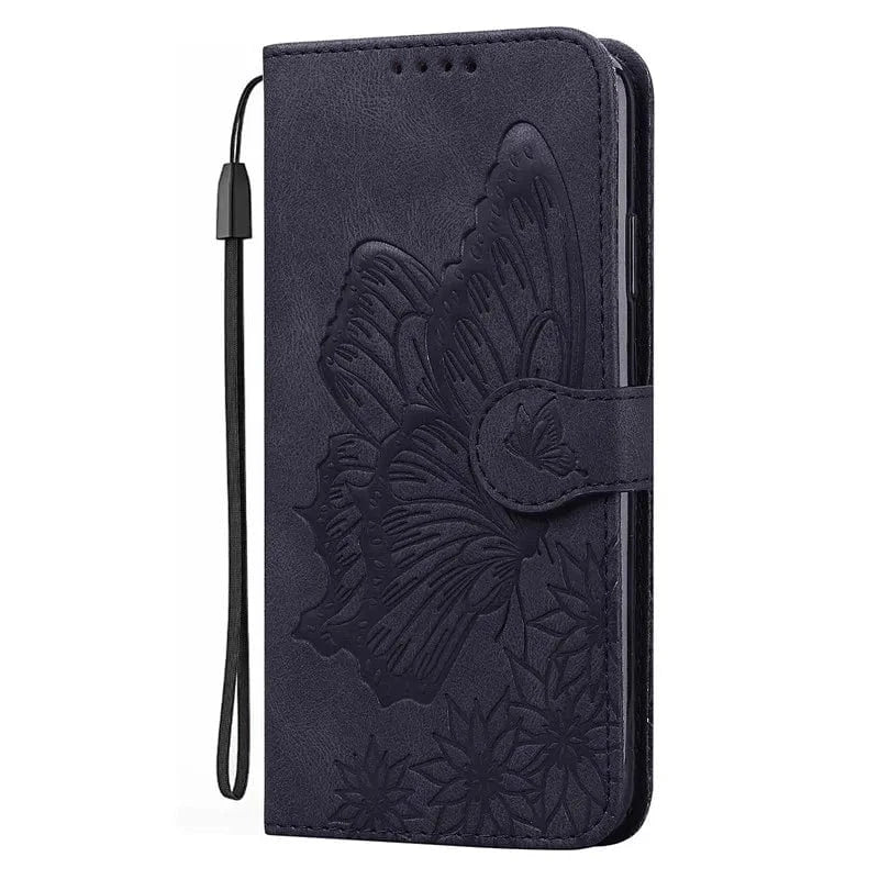Coque portefeuille papillon cuir OPPO