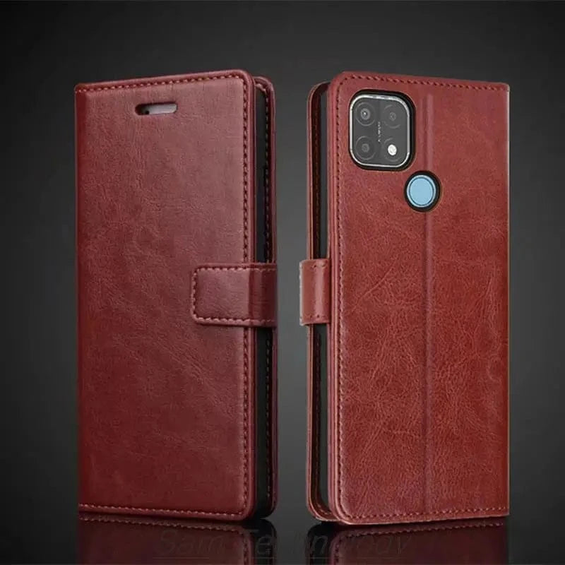 Coque portefeuille simili cuir OPPO A15