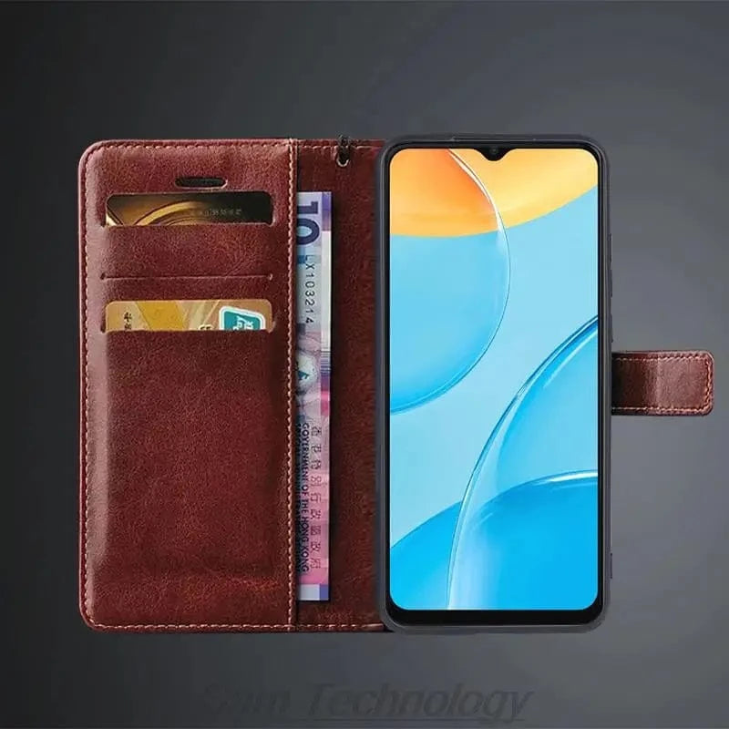 Coque portefeuille simili cuir OPPO A15