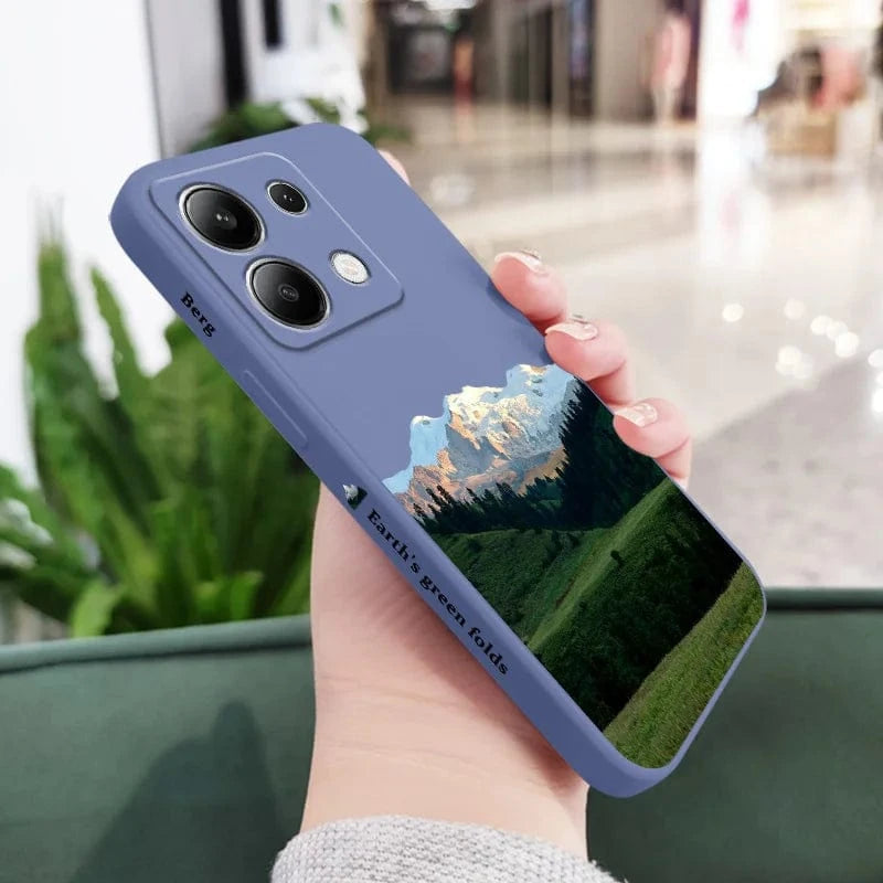Coque silicone liquide montagne Xiaomi Redmi Note