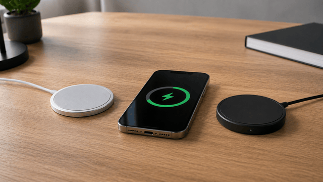 Comparaison entre MagSafe et Qi2 pour la recharge sans fil d'un smartphone