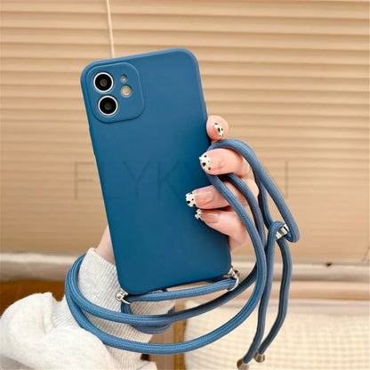 Coque bandoulière Huawei silicone souple