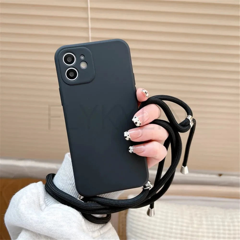 Coque bandoulière Huawei silicone souple