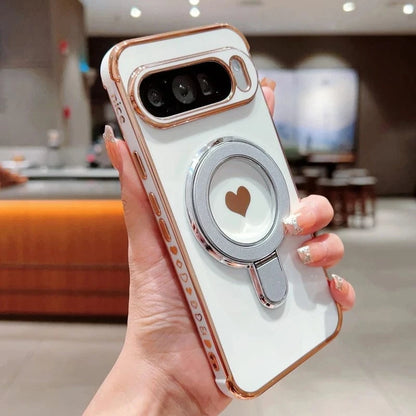 Coque Google Pixel magnétique MagSafe support cœur