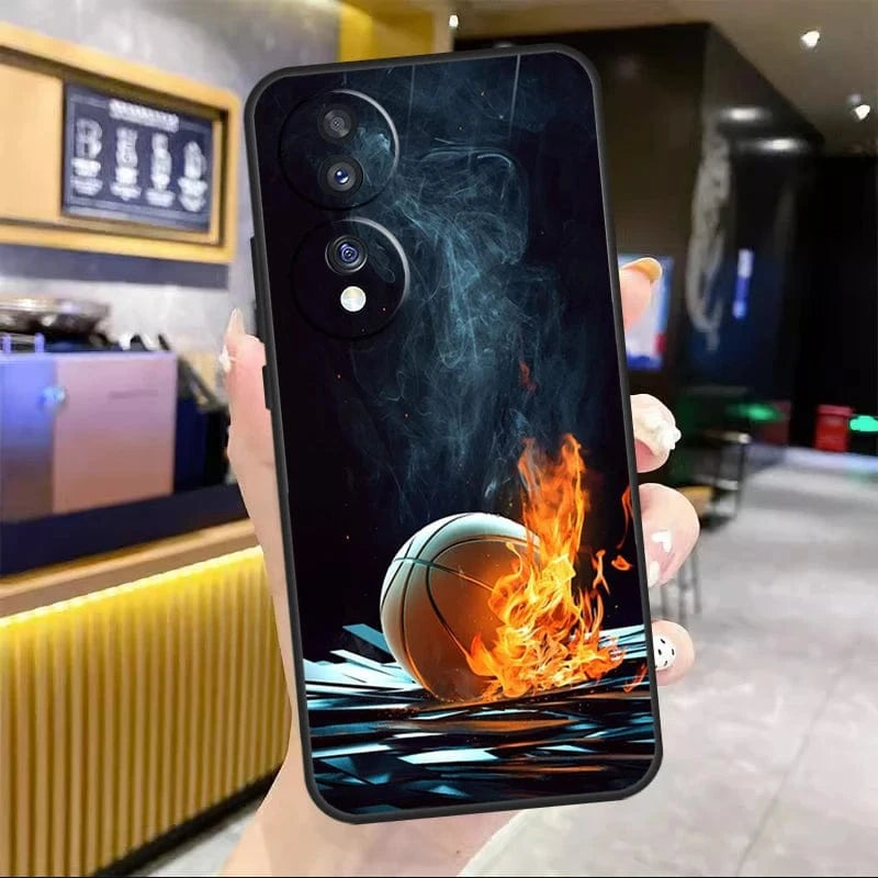 Coque Honor basket en flammes