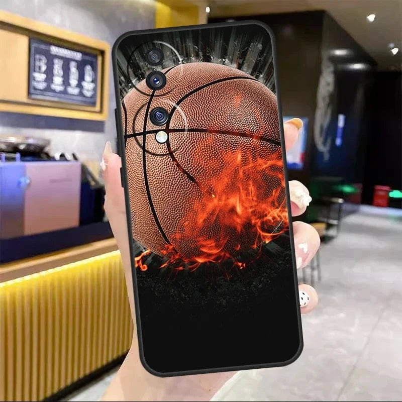 Coque Honor basket en flammes