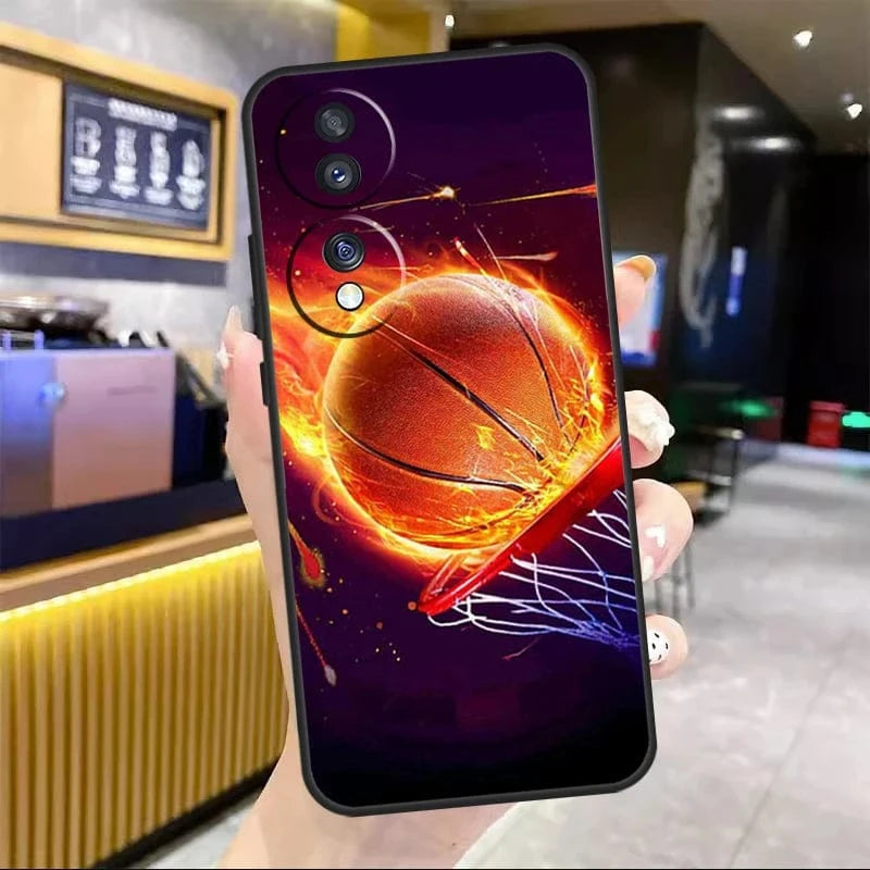 Coque Honor basket en flammes