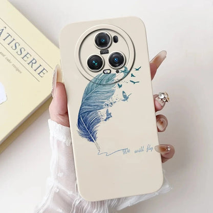 Coque Honor Magic4 Lite silicone fleurs papillons