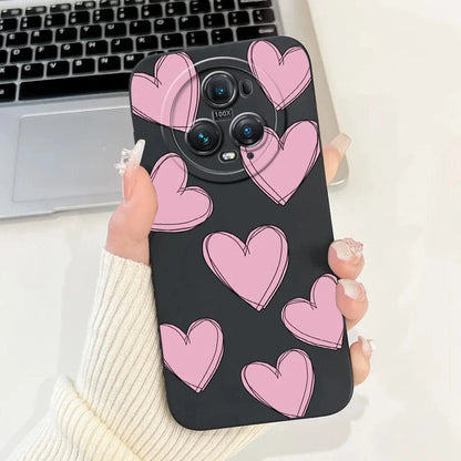 Coque Honor Magic4 Lite silicone fleurs papillons