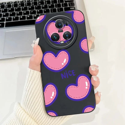 Coque Honor Magic4 Lite silicone fleurs papillons