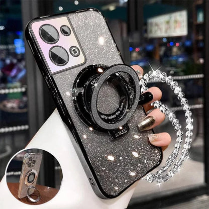Coque Huawei pailletée bracelet perles