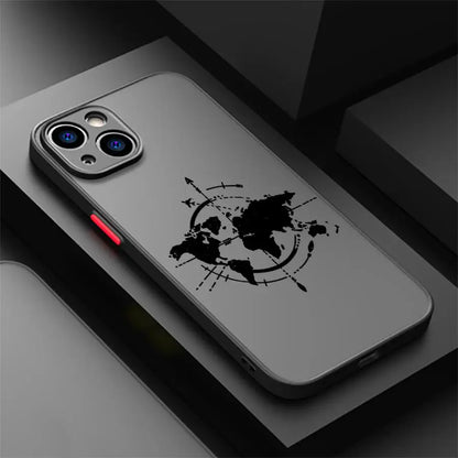 Coque iPhone avion carte topographique