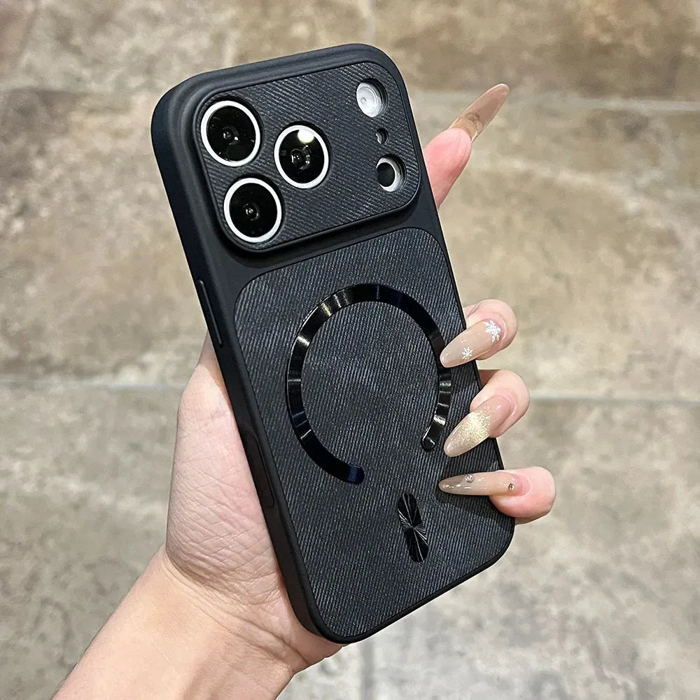 Coque iPhone effet jean MagSafe