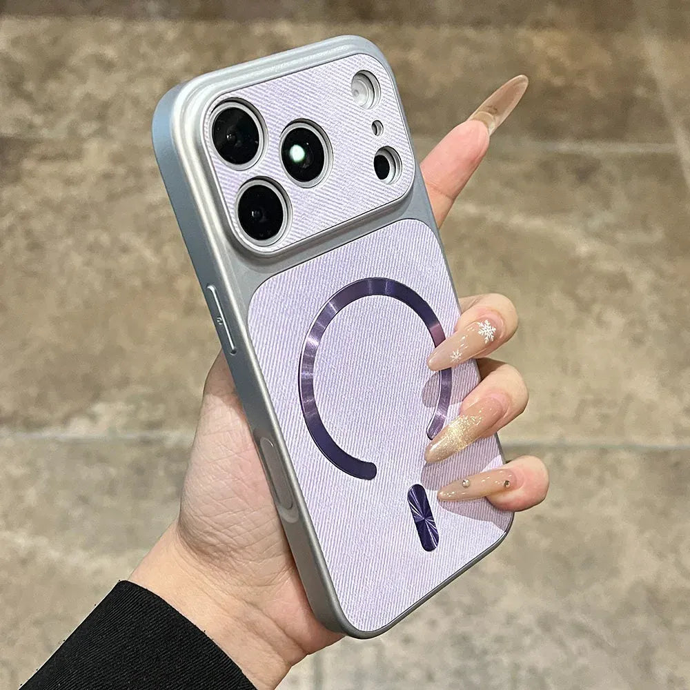 Coque iPhone effet jean MagSafe