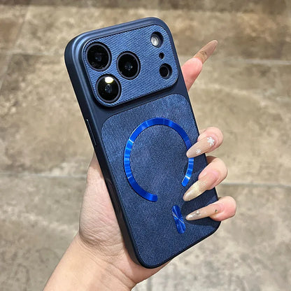 Coque iPhone effet jean MagSafe