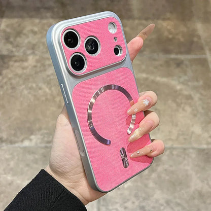 Coque iPhone effet jean MagSafe