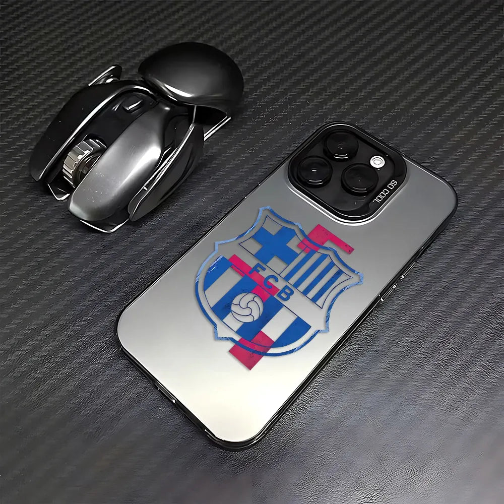 Coque iPhone FC Barcelone antichoc mate