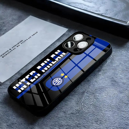 Coque iPhone Inter Milan verre trempé