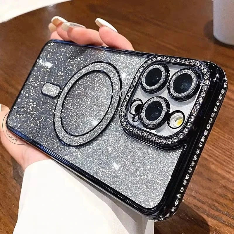 Coque iPhone MagSafe à paillettes