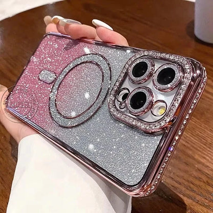 Coque iPhone MagSafe à paillettes