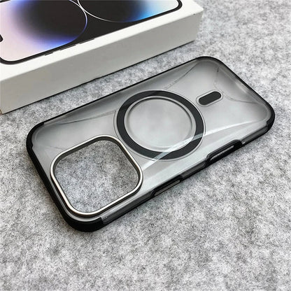 Coque iPhone MagSafe antichoc protection caméra métal