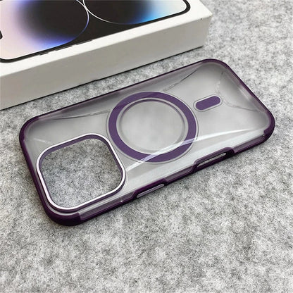 Coque iPhone MagSafe antichoc protection caméra métal