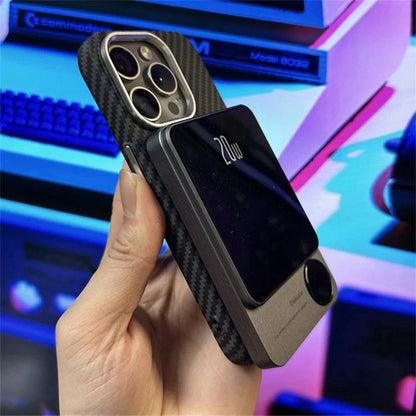 Coque iPhone MagSafe fibre de carbone
