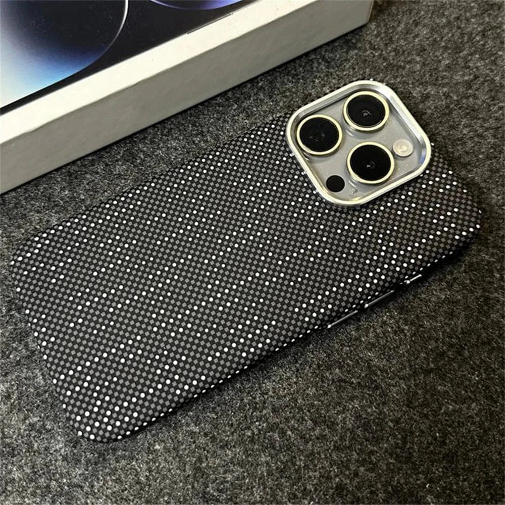 Coque iPhone MagSafe fibre de carbone