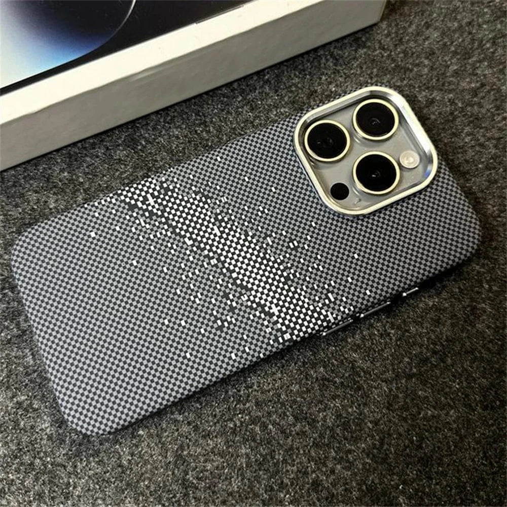 Coque iPhone MagSafe fibre de carbone