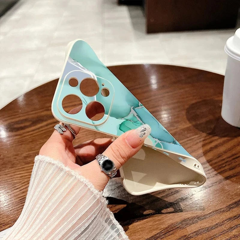 Coque iPhone marbre coloré antichoc
