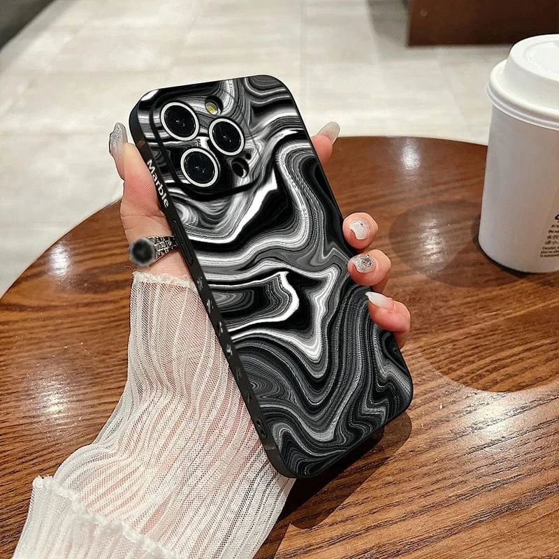 Coque iPhone marbre coloré antichoc