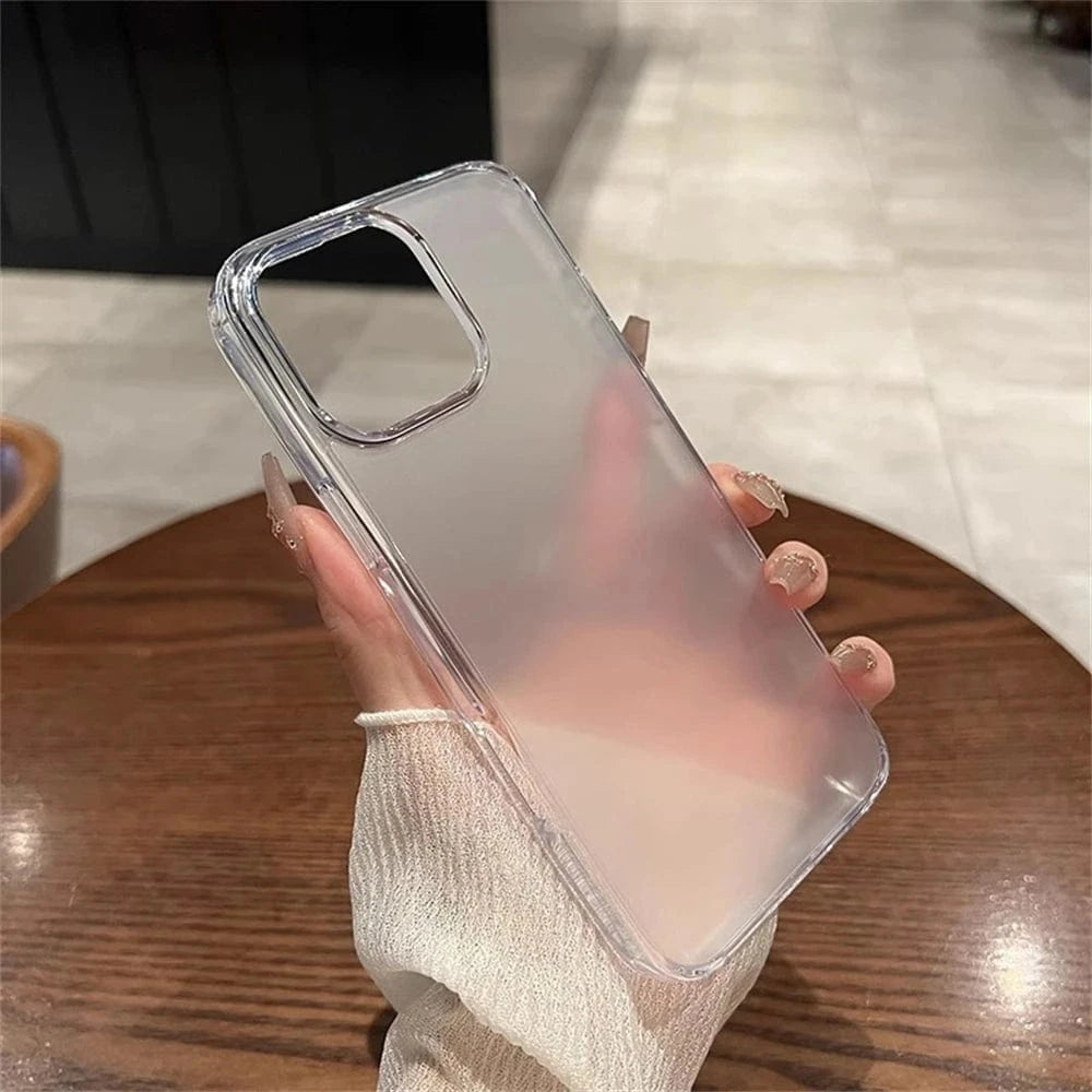 Coque iPhone mate translucide antichoc