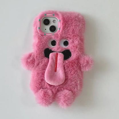 Coque iPhone monstre en fourrure