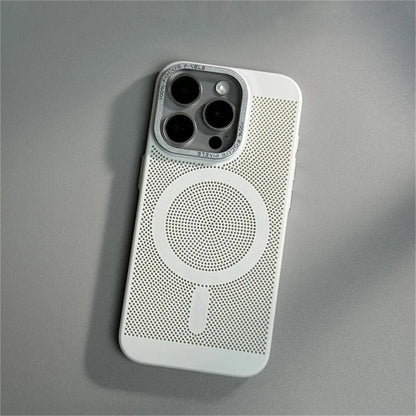 Coque iPhone perforée anti-chaleur MagSafe