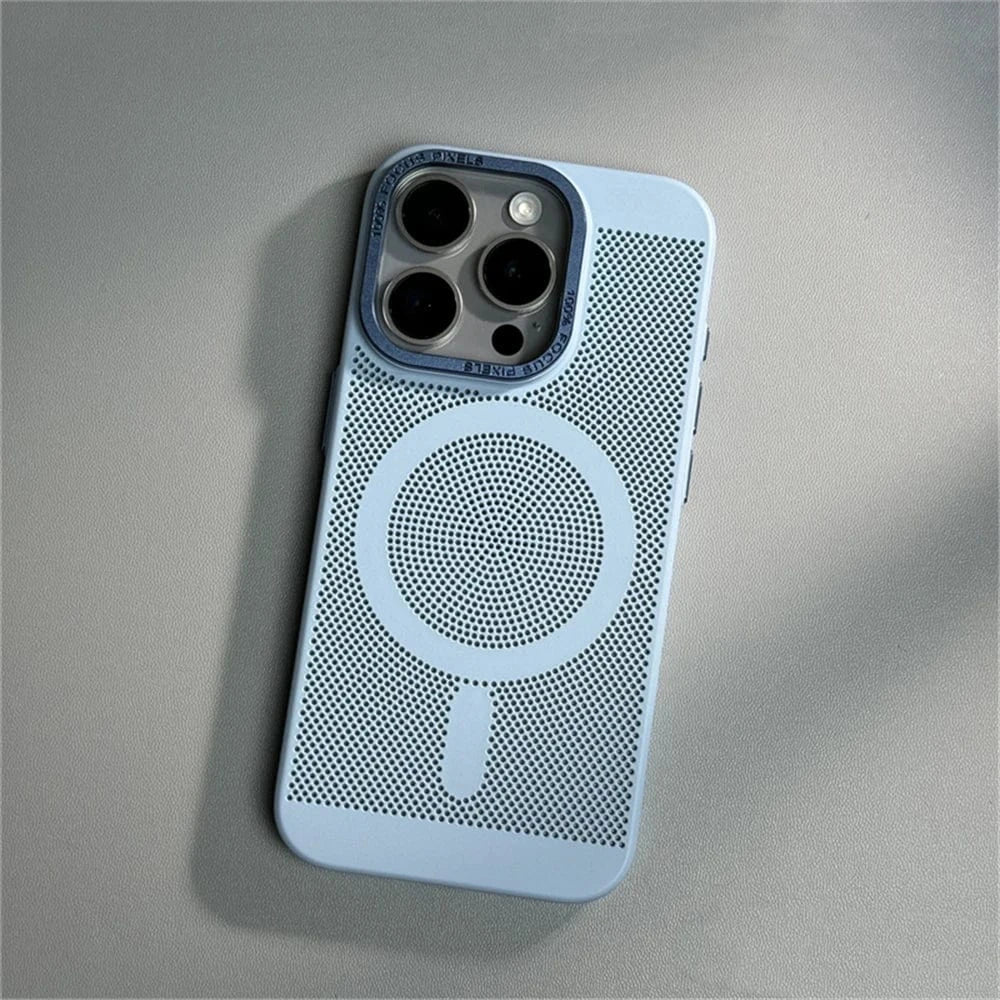 Coque iPhone perforée anti-chaleur MagSafe