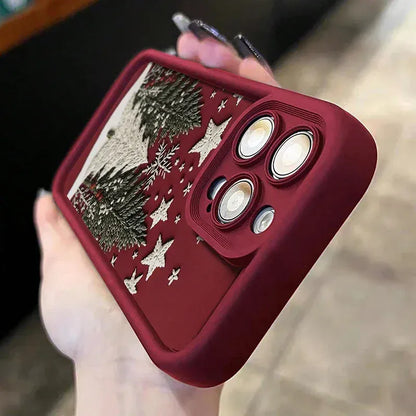 Coque iPhone sapins de Noël