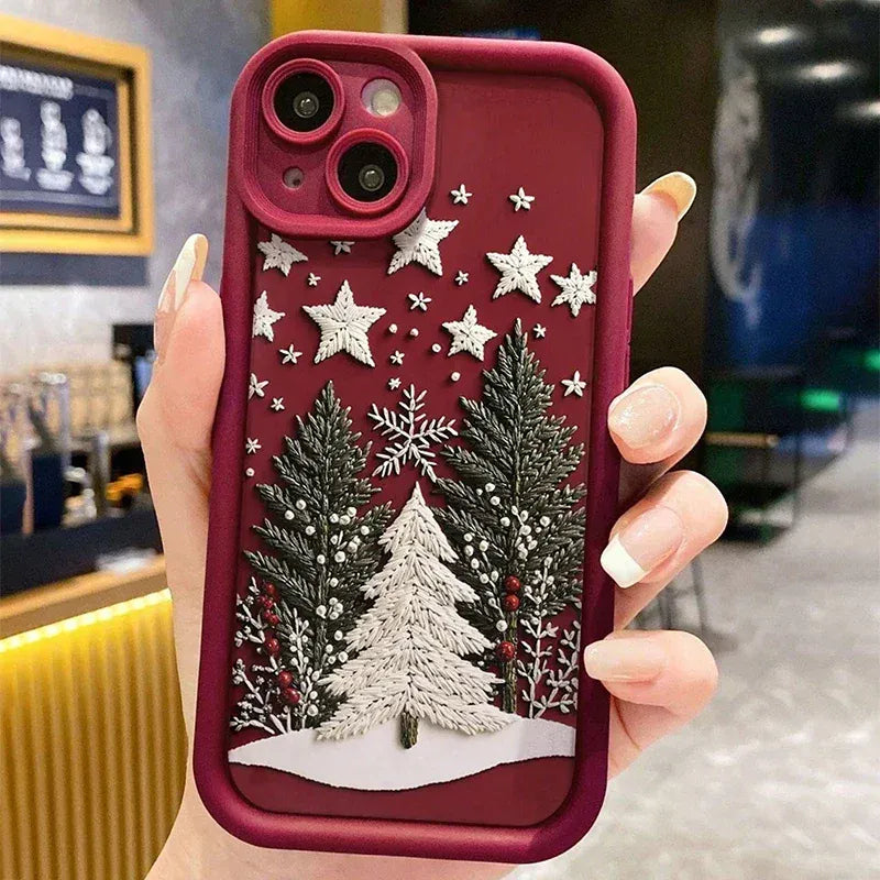 Coque iPhone sapins de Noël