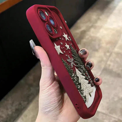 Coque iPhone sapins de Noël